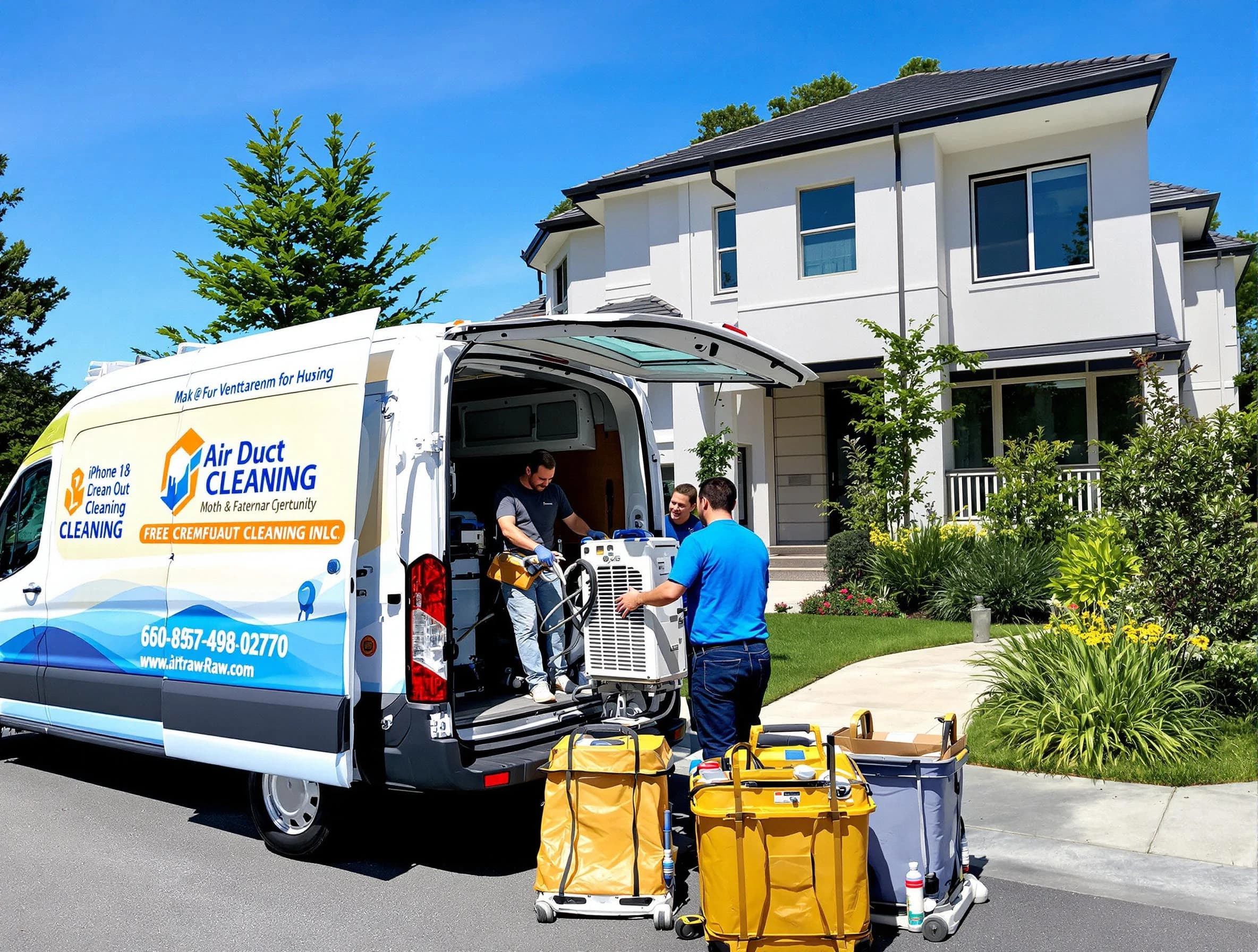 Midlothian Air Duct Cleaning technician performing professional air duct cleaning in Midlothian