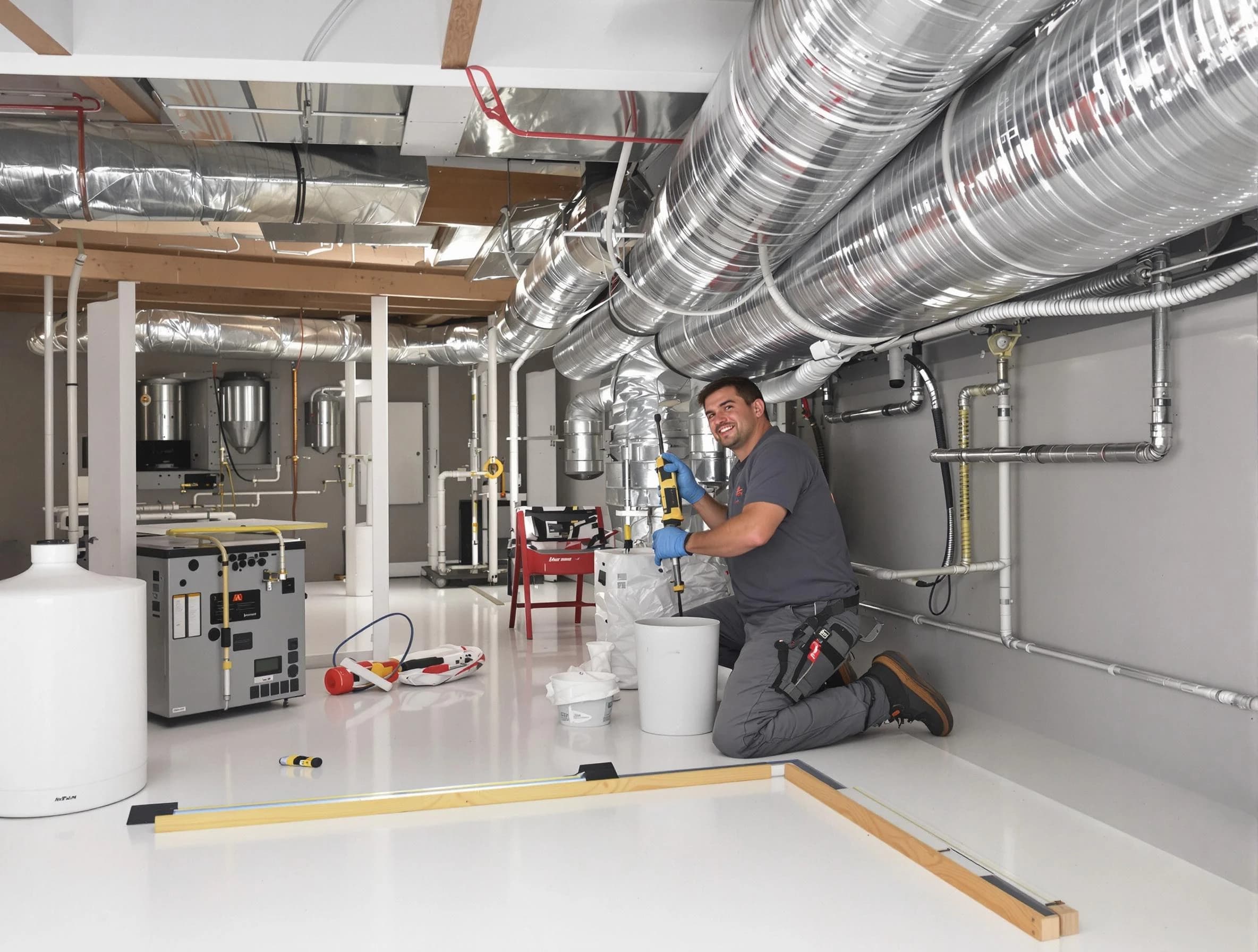 Professional duct sealing service by Midlothian Air Duct Cleaning in Midlothian