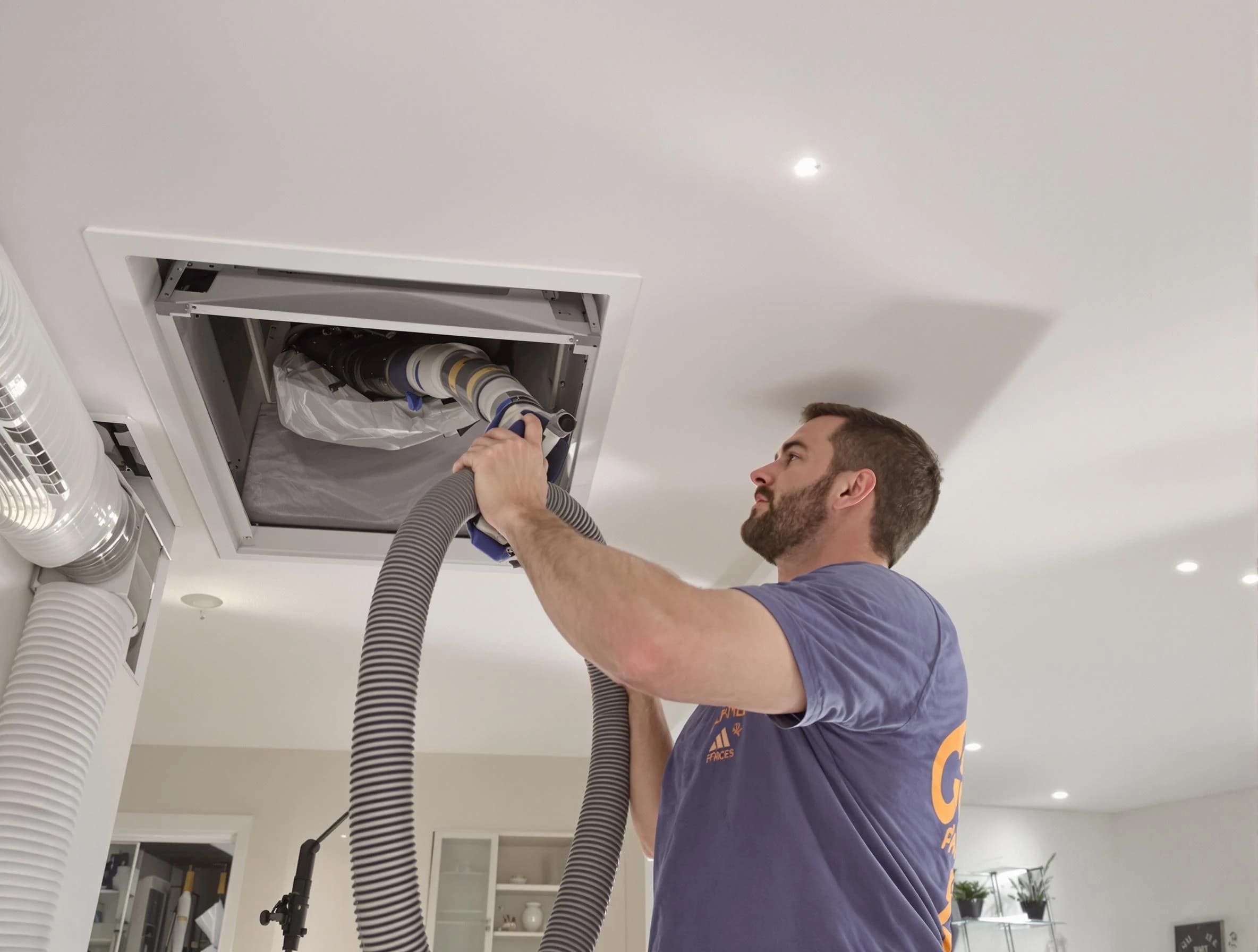 Precision indoor duct cleaning by Midlothian Air Duct Cleaning in Midlothian