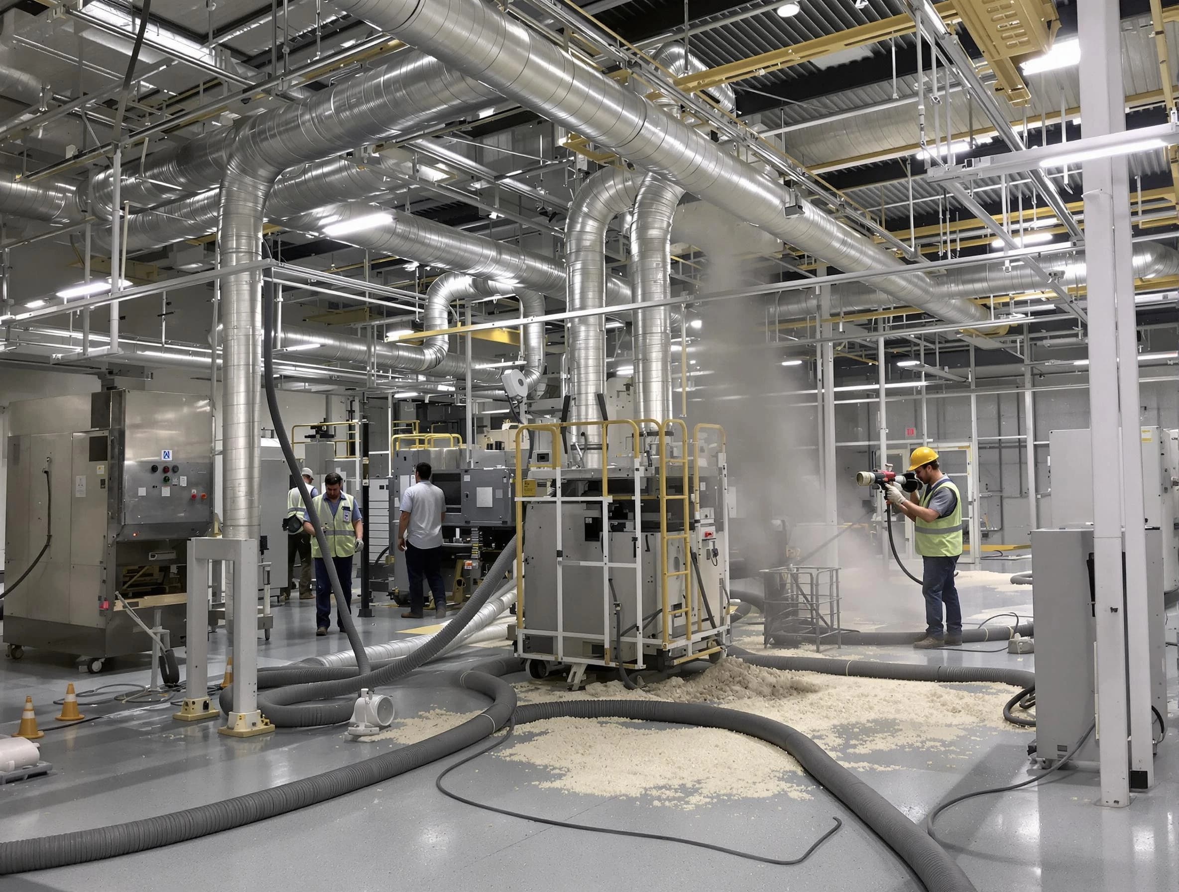 Heavy-duty industrial duct cleaning by Midlothian Air Duct Cleaning in Midlothian