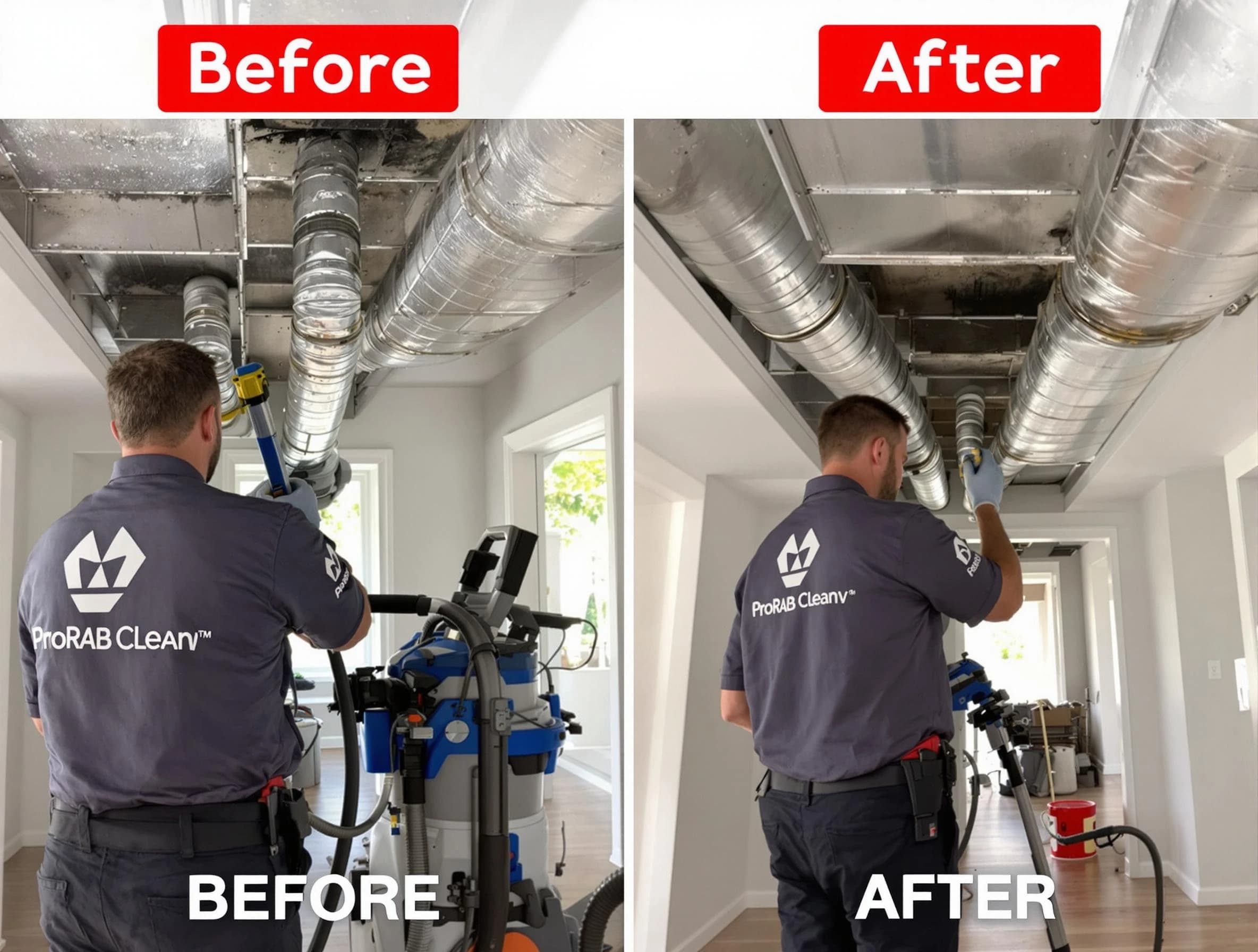 Midlothian Air Duct Cleaning expert performing thorough residential duct cleaning in a Midlothian home
