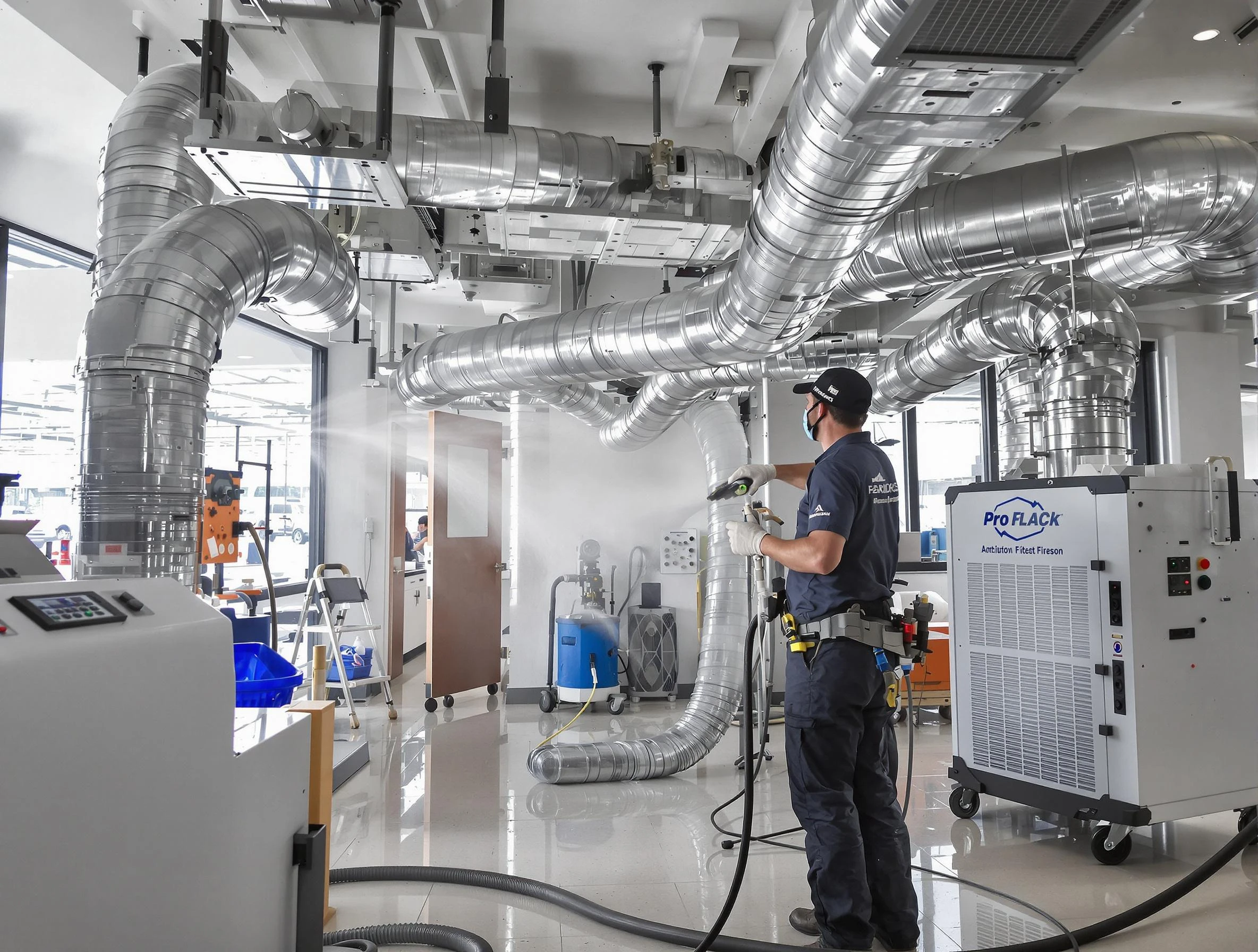 Negative Pressure Air Duct Cleaning in Midlothian