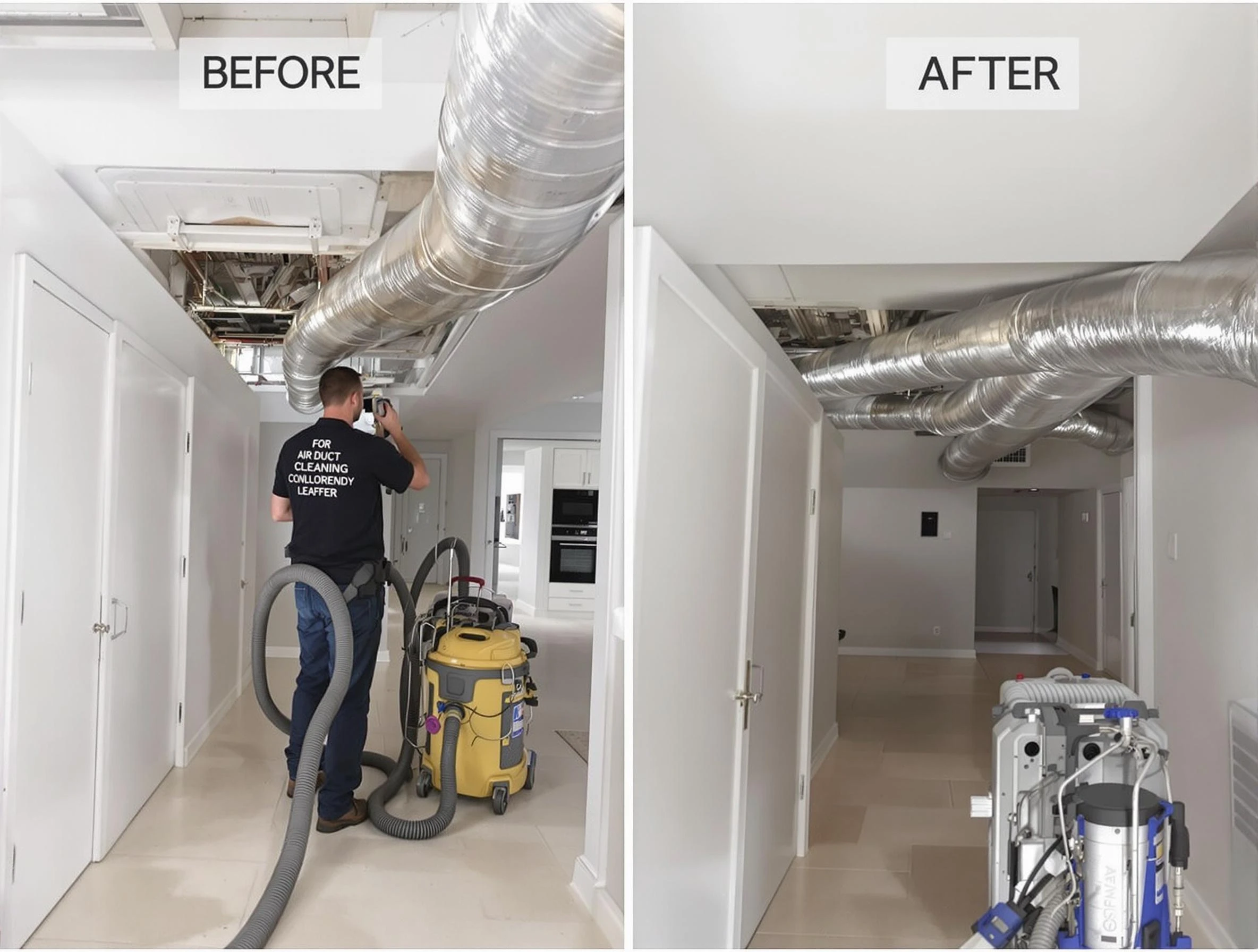 Midlothian Air Duct Cleaning professional performing thorough air duct cleaning in Midlothian