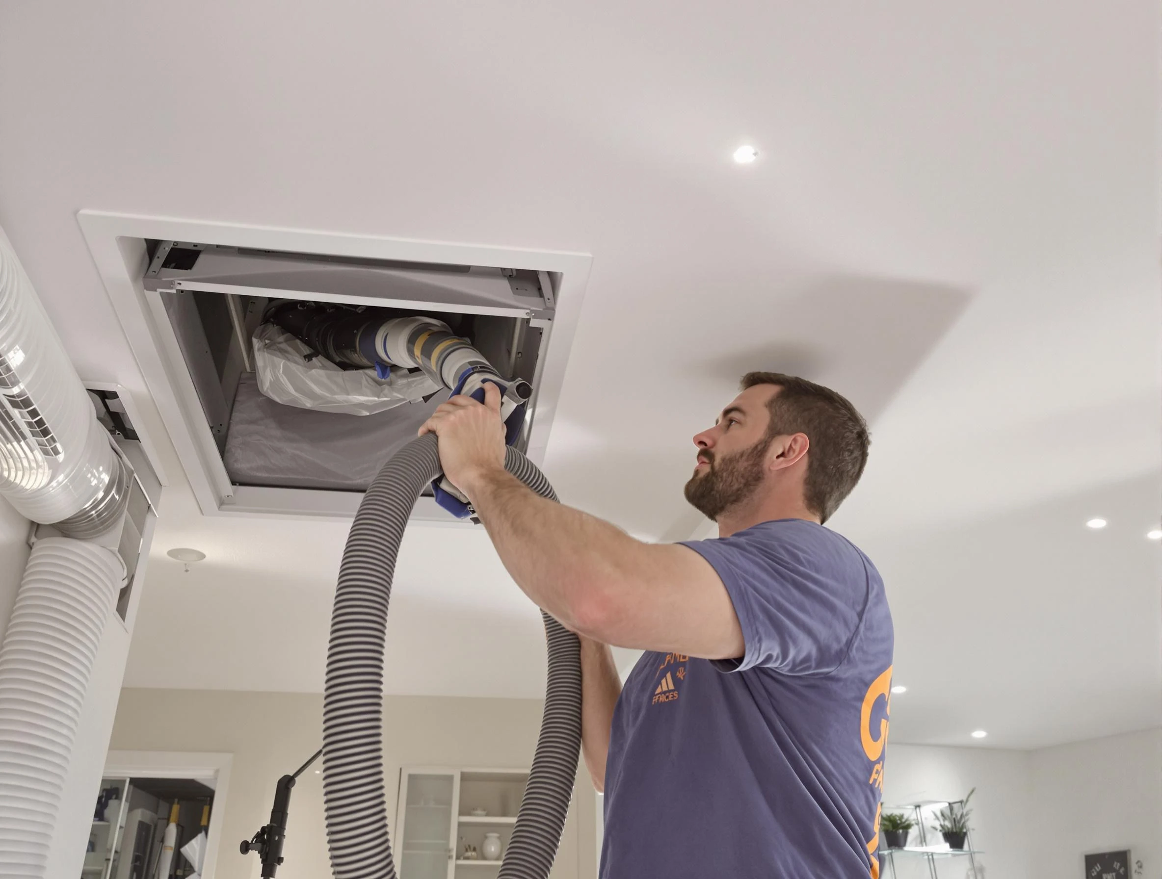 Precision indoor duct cleaning by Midlothian Air Duct Cleaning in Midlothian