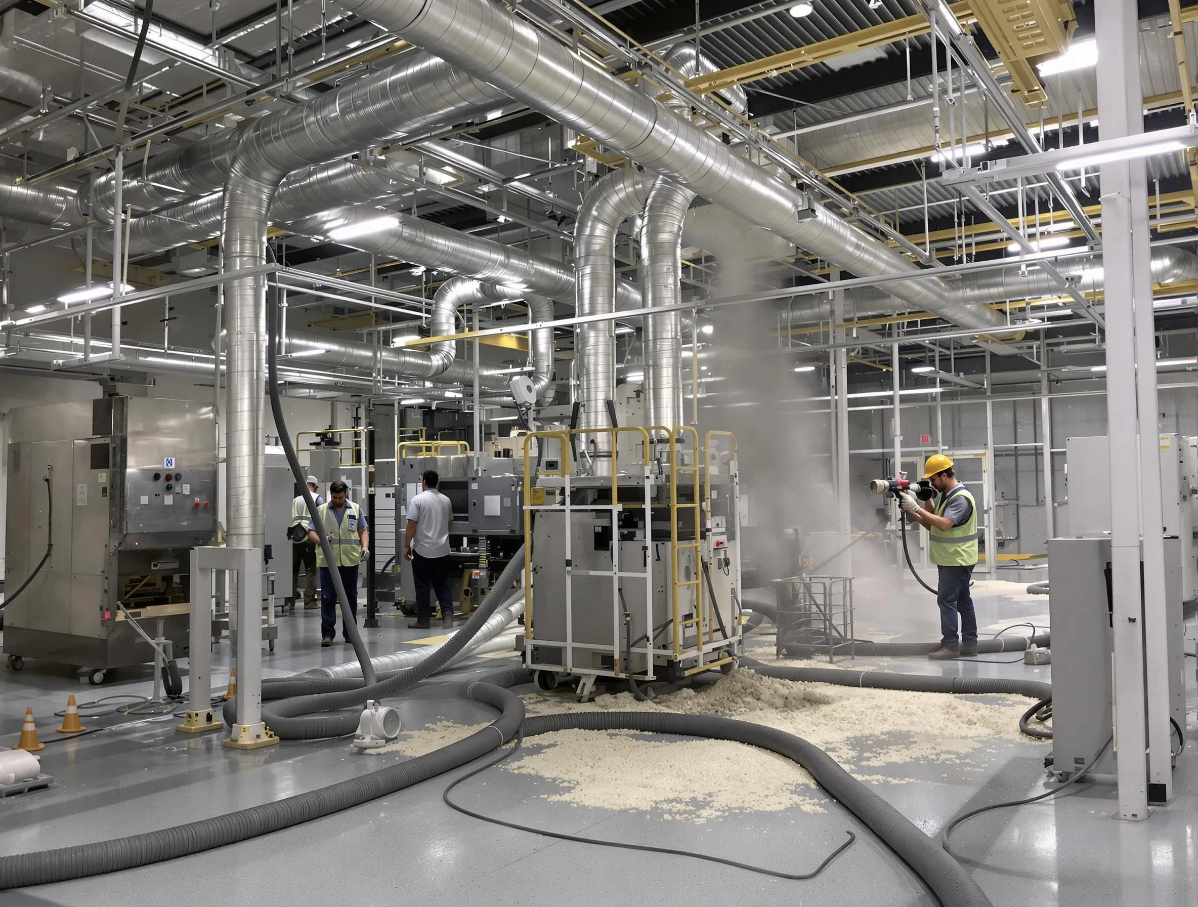 Heavy-duty industrial duct cleaning by Midlothian Air Duct Cleaning in Midlothian